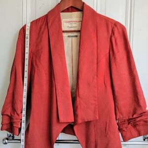 Anthropologie: Cartonnier draped/rouched blazer